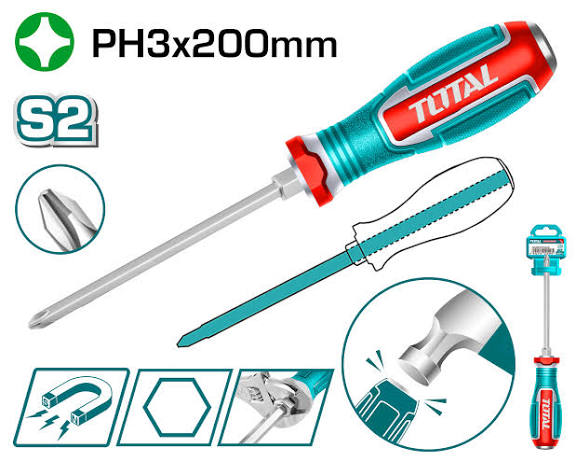 پیچ گوشتی ضربه ای چهارسو